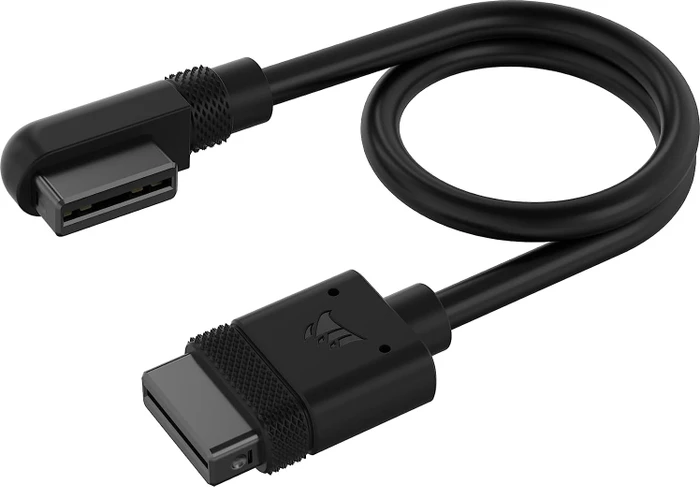 Corsair iCUE LINK Verlängerung, gewinkelt, 20cm, schwarz, 2er-Pack