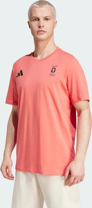 adidas Team Deutschland T-Shirt kurzarm preloved scarlet (Herren)