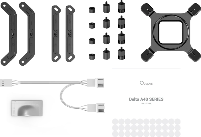 Ocypus Delta A40 Elite WH Dual Fan, weiß