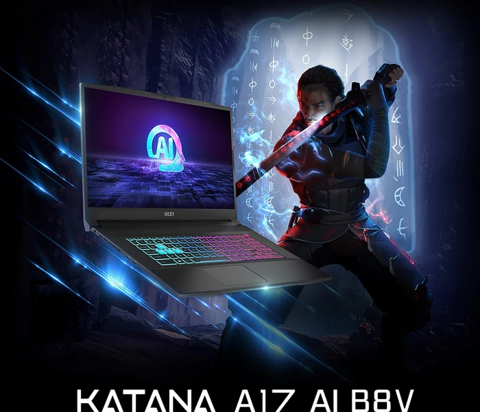 MSI Katana A17 AI B8VF-866, Ryzen 7 8845HS, 16GB RAM, 1TB SSD, GeForce RTX 4060, DE