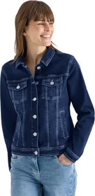 CECIL Brusttaschen und Knöpfe Jeansjacke mid blue wash (Damen)
