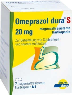 Omeprazol Dura S 20 mg, 7 St