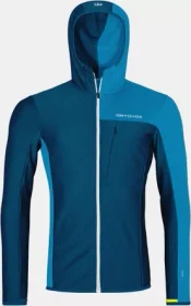 Ortovox Fleece Light Grid Hooded Funktionsjacke petrol blue (Herren)