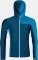 Ortovox Fleece Light Grid Hooded Funktionsjacke petrol blue (Herren) Vorschaubild