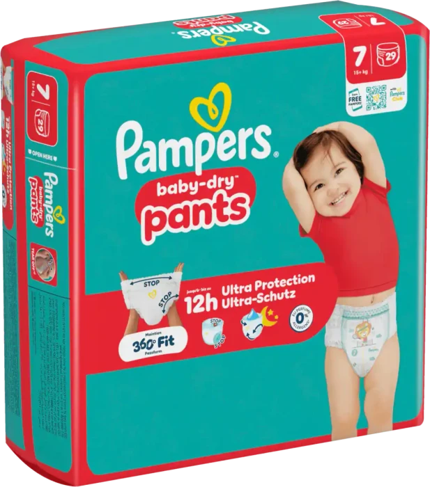 Pampers Baby-Dry pants Gr.7 Einwegwindel, 15+kg, 29 Stück