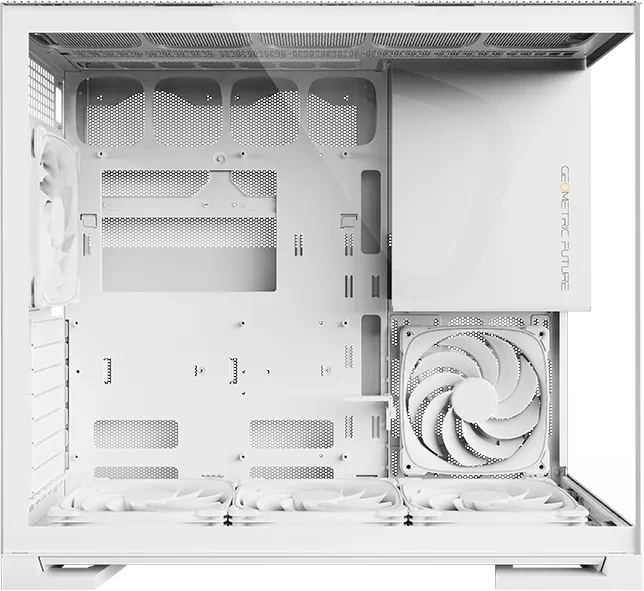 Geometric Future Model 5 White, inkl. Lüfter, Glasfenster