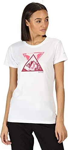 Regatta Fingal V Graphic Funktionsshirt kurzarm weiß (Damen)