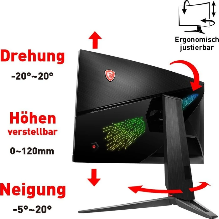 MSI Optix MPG27CQ, 3 Jahre Garantie, 27"