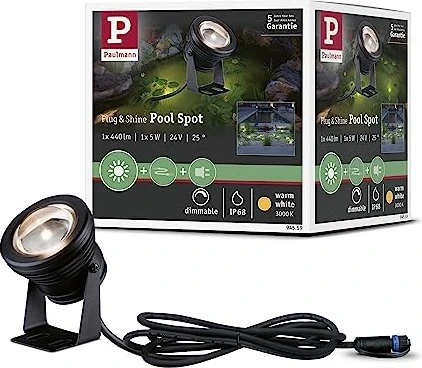 Paulmann Plug & Shine 5W Teichleuchte schwarz