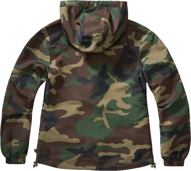 Brandit Windbreaker Summer Frontzip Jacke woodland (Damen)