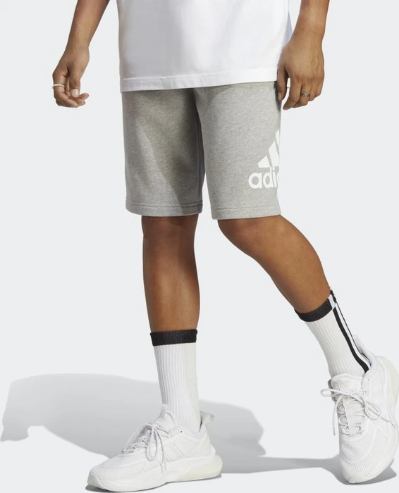 adidas Essentials Big Logo French Terry Shorts medium grey heather (Herren)