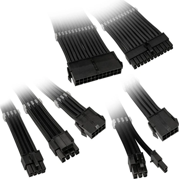 Kolink Core Adept Braided Cable Extension Kit, Black