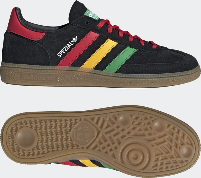 adidas Handball Spezial Jamaika core black/pure ruby/bold gold