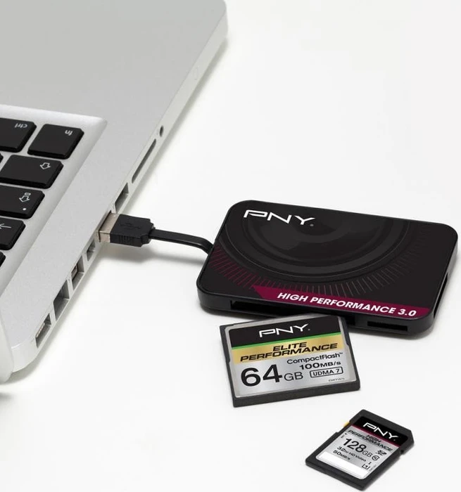 PNY Multi-Slot-Cardreader, USB-A 3.0 [Stecker]