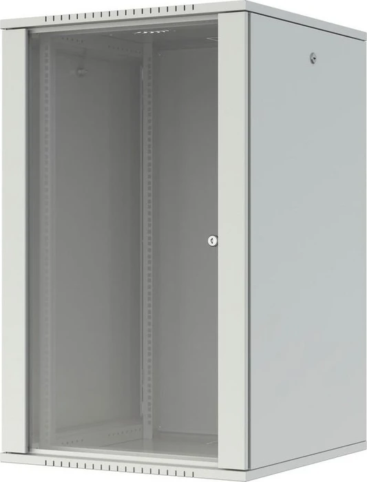 Lanview 19" Wandgehäuse 20HE, Flatpack, Glastür, IP20, RAL 7035, 450mm tief