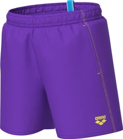 Arena Einfarbig R Badeshorts violet/yellow star (Junior)