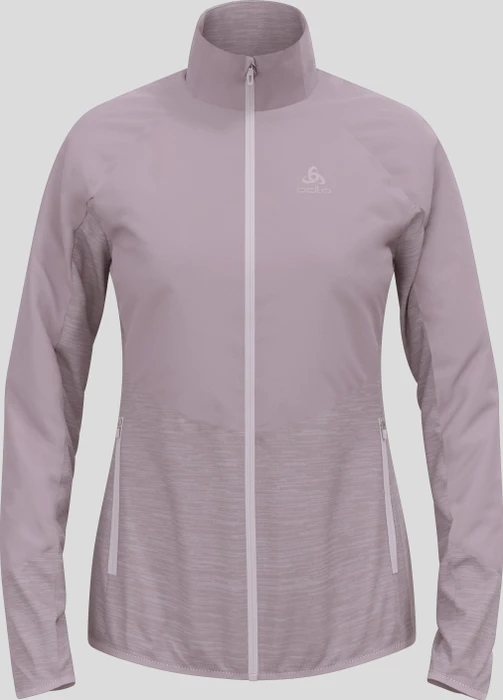 Odlo The Run Easy Warm Hybrid Funktionsjacke gray ridge (Damen)