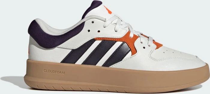 adidas Court 24 core white/aurora black/impact orange