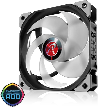 Raijintek Ageras 12 ARGB, LED-Steuerung, 120mm, 3er-Pack