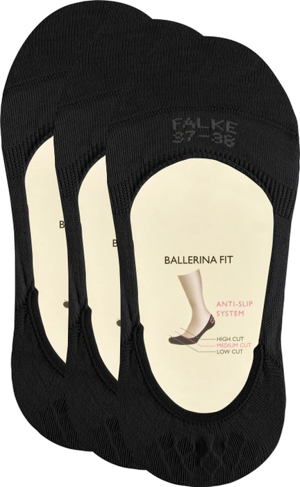 Falke Step Socken schwarz, 3 Paare (Damen)
