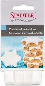 Städter Ausstecher Zimtstern Klappbar 5cm weiß