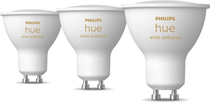 Philips Hue White Ambiance 400 GU10 4.2W, 3 Stück