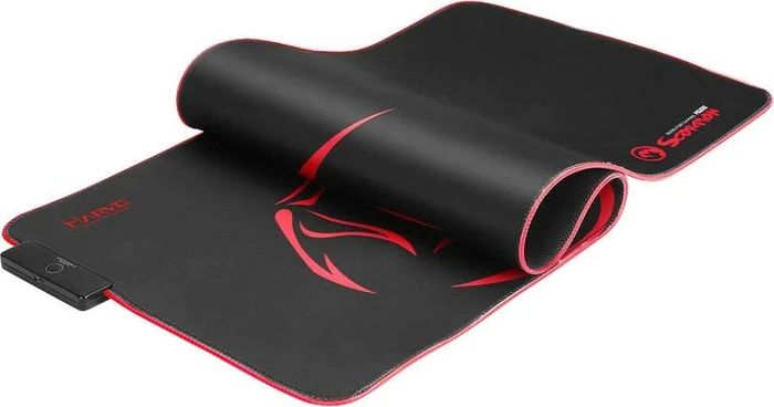 Marvo Scorpion MG010 RGB Gaming Mousepad XL schwarz/rot