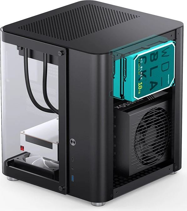Jonsbo TK-1 2.0 Black, Glasfenster