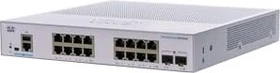 Cisco Business 250 Desktop Gigabit Smart Switch, 16x RJ-45, 2x SFP (CBS250-16T-2G)