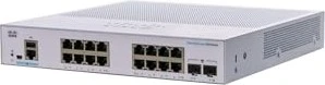 Cisco Business 250 Desktop Gigabit Smart Switch, 16x RJ-45, 2x SFP
