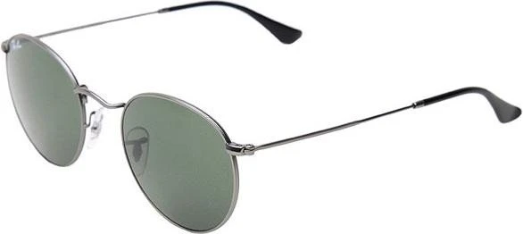 Ray-Ban RB3447 Round Metal 50mm gunmetal/grün