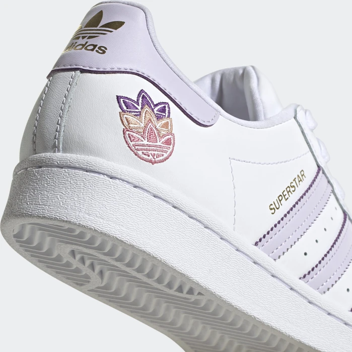 adidas Superstar cloud white/purple tint/matte gold (Damen)