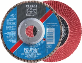 Pferd PFC 115 CO-COOL 40 SG STEELOX POLIFAN Fächerschleifscheibe K40, 115x22.23mm, 10 Stück
