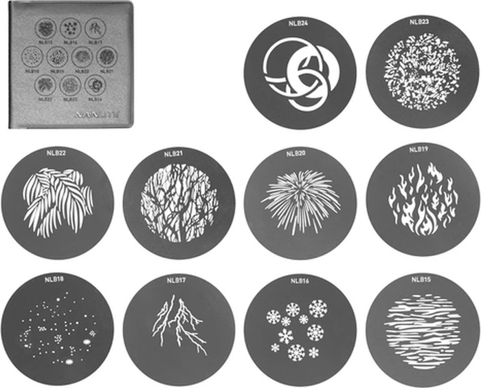 NANLITE AS-GB-B-SET2 Gobo-Set 2 für kreative Lichtgestaltung