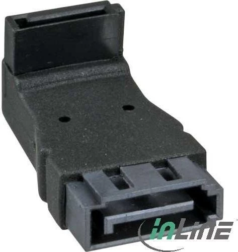 InLine SATA Adapter, SATA Stecker auf Buchse, oben gewinkelt