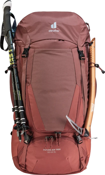 Deuter Futura Air Trek 55+10 SL redwood/lava (Damen)