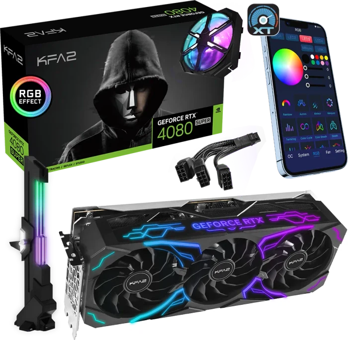 KFA2 GeForce RTX 4080 SUPER SG (1-Click OC), 16GB GDDR6X, HDMI, 3x DP