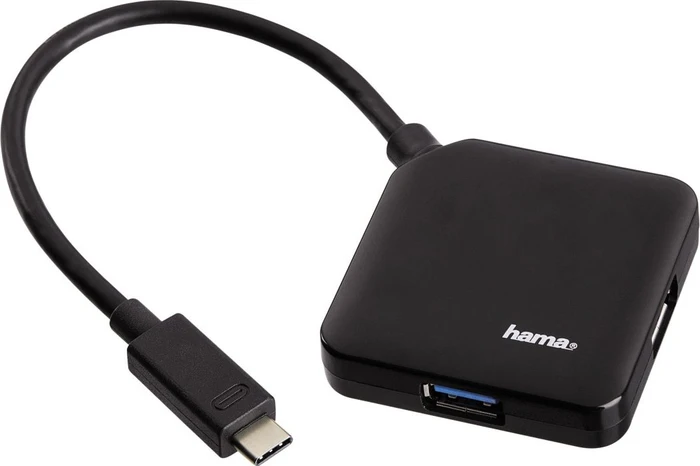 Hama USB-Hub, 4x USB-A 3.0, USB-C 3.0 [Stecker]