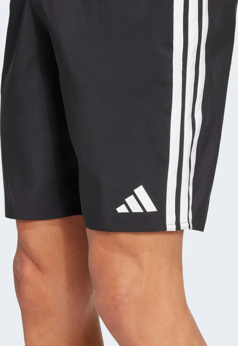 adidas 3-Streifen 8-Inch Badeshorts schwarz/weiß (Herren)