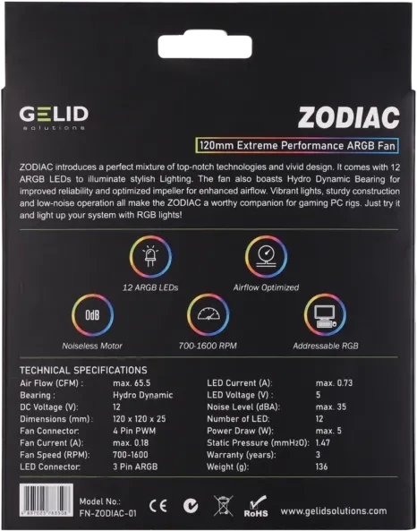 Gelid Solutions Zodiac, 120mm