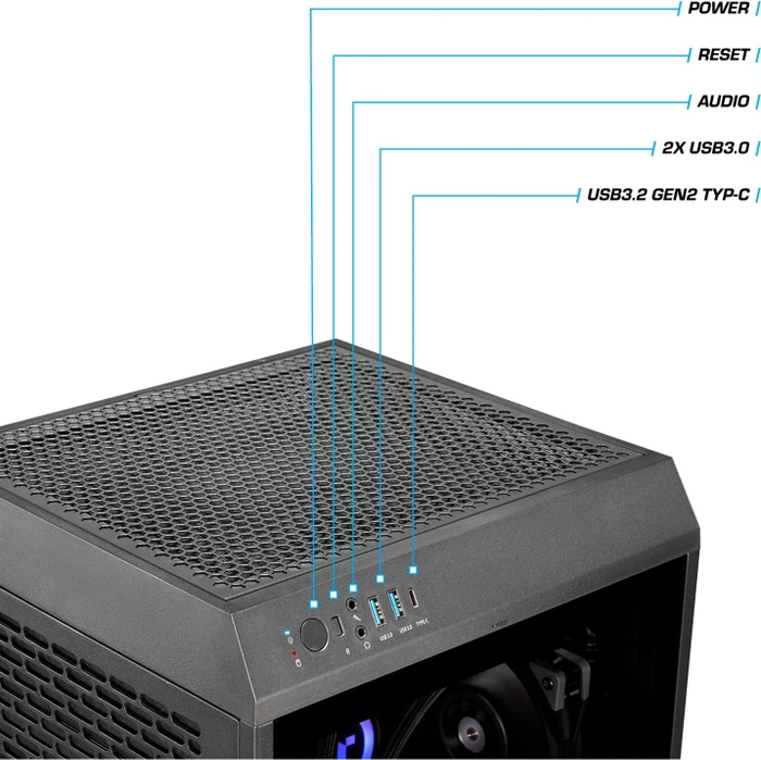 Thermaltake Toughline T200A, schwarz, Ryzen 7 7800X3D, 32GB RAM, 1TB SSD, Radeon RX 7900 XT