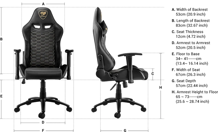Cougar Outrider Black Gamingstuhl, schwarz