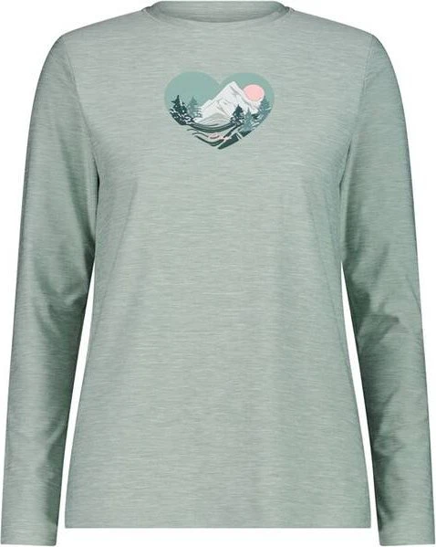 CMP Rundausschnitt Funktionsshirt langarm jade mel. (Damen)