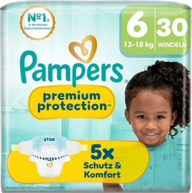 Pampers Premium Protection Gr.6 Einwegwindel, 13-18kg, 30 Stück