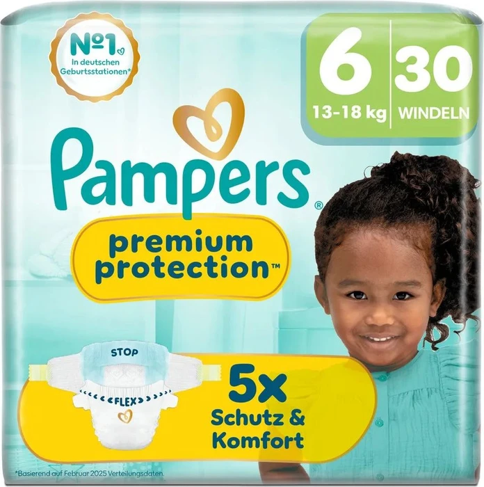 Pampers Premium Protection Gr.6 Einwegwindel, 13-18kg