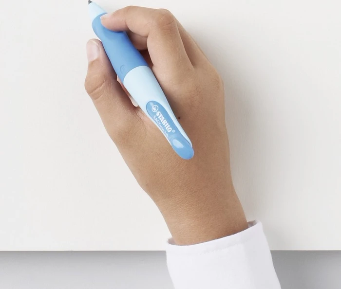STABILO EASYergo Druckbleistift HB 3.15mm graphit, blau, Rechtshänder, Anspitzer
