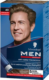 Schwarzkopf Men Perfect Anti-Grau Tönungs-Gel 40 Natur Dunkelblond, 80ml