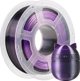 Anycubic PLA Silk Dual Color, Black Purple, Spule, 1.75mm, 1.00kg