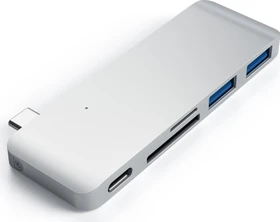 Satechi silver Dual-Slot-Cardreader, USB-C 3.0 [Stecker] (ST-TCUPS)