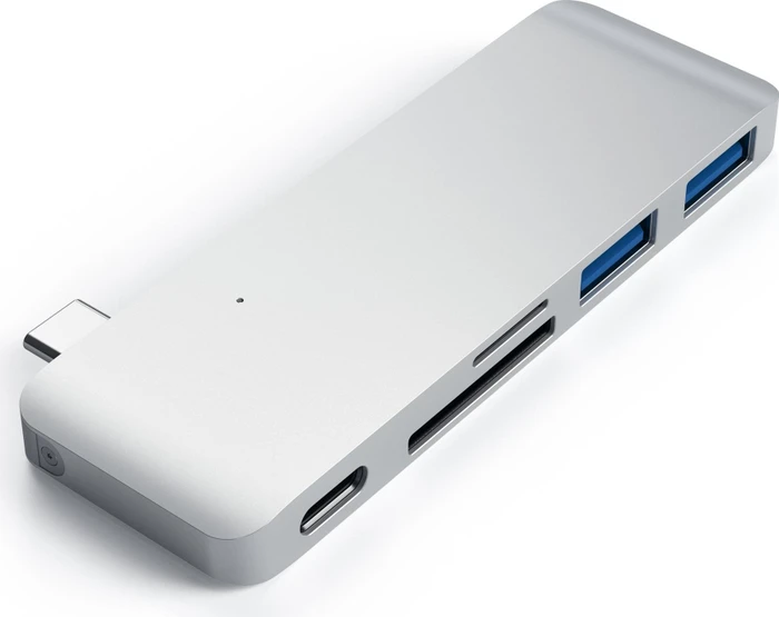 Satechi silver Dual-Slot-Cardreader, USB-C 3.0 [Stecker]
